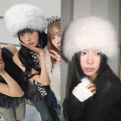 Eunchae Furry Dome Hat