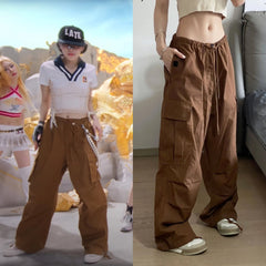 Ryujin Mocha Utility Drawstring Pants